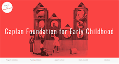 Desktop Screenshot of earlychildhoodfoundation.org